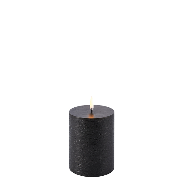 Uyuni pilaar kaars zwart 7,8 x 10,1cm