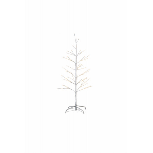 Isaac Kerstboom wit 1,2m, 110 ledlampjes