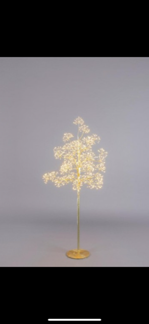 Gouden cluster boompje 150cm hoog