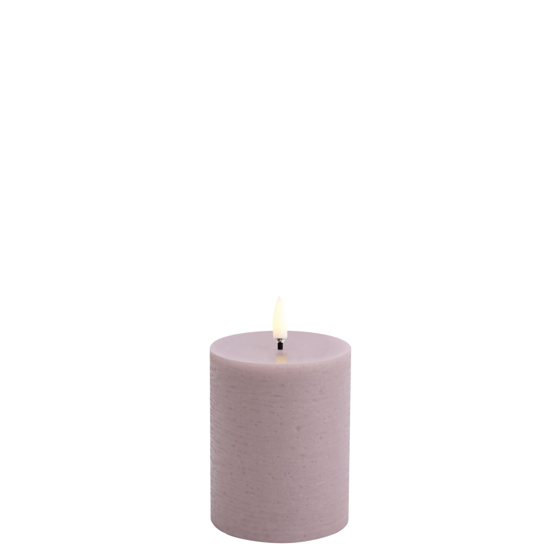 Uyuni pilaar LED kaars lavendel 7,8 x 10cm