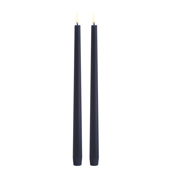 Uyuni diner LED kaarsen donkerblauw (32cm)