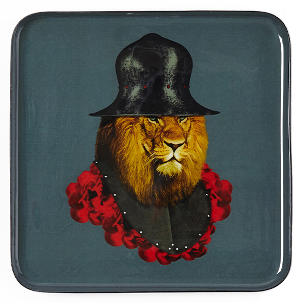 Decoratie bord ‘Lion Quichotte’