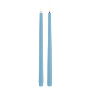 Uyuni diner LED kaarsen licht blauw (32cm)