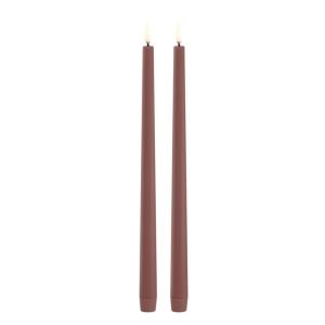 Uyuni diner LED kaarsen terracotta (32cm)