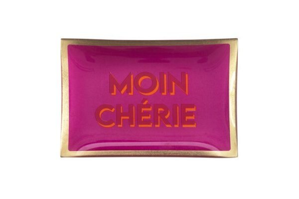 Love plate - moin chérie - 10x0,8x14,2cm