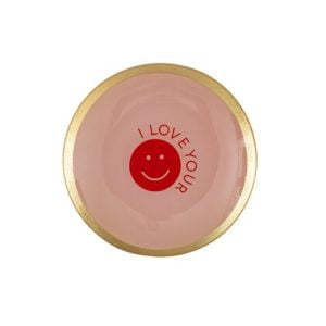 Love plate - i love your smile - 13x1x13cm