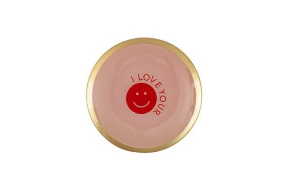 Love plate - i love your smile - 13x1x13cm