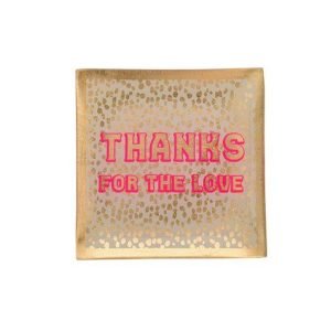 Love plate - thanks for the love - 10x0,8x10cm