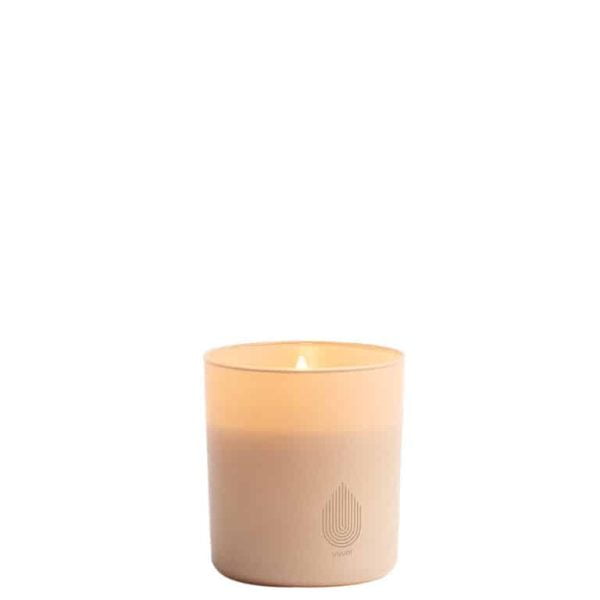 Uyuni glas kaars Beige 9,2x10,2cm