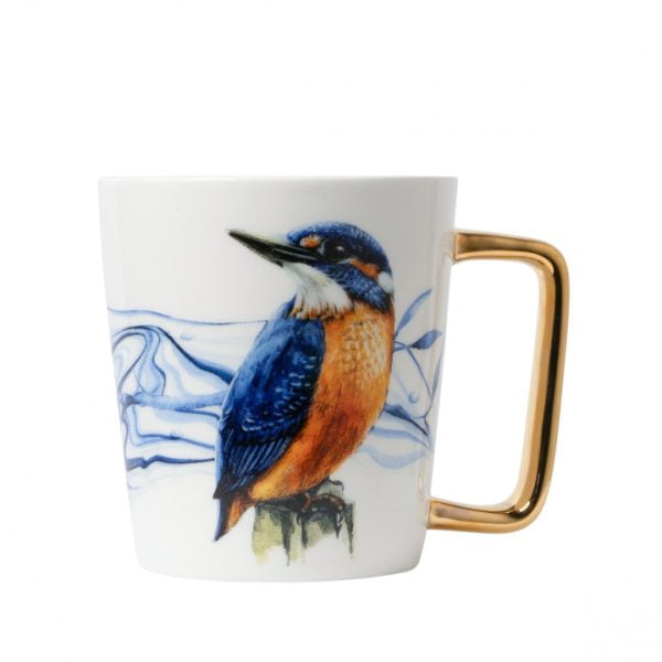Mok ijsvogel goud