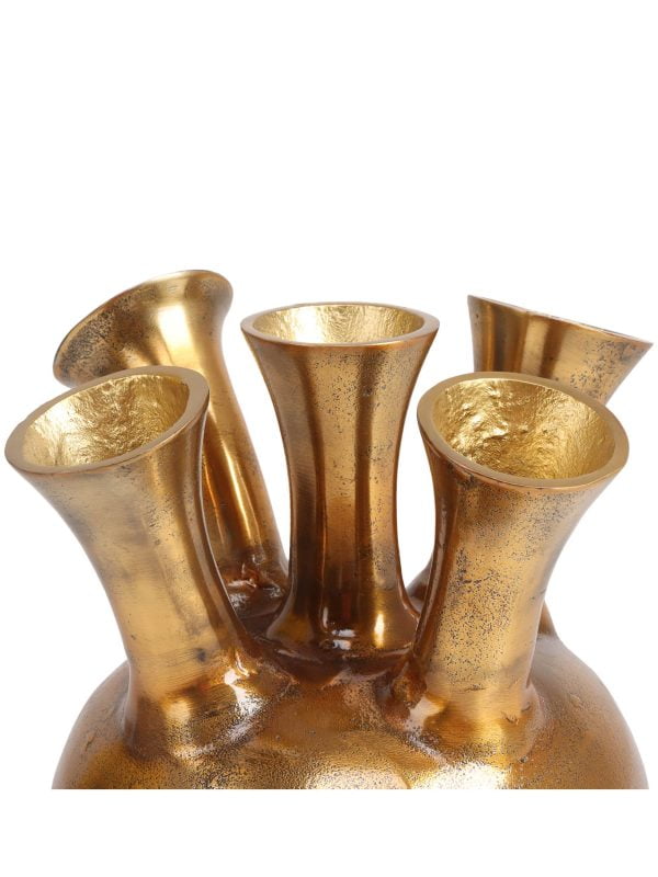 5 Mouth Vase Small Brond/Goud - Afbeelding 2