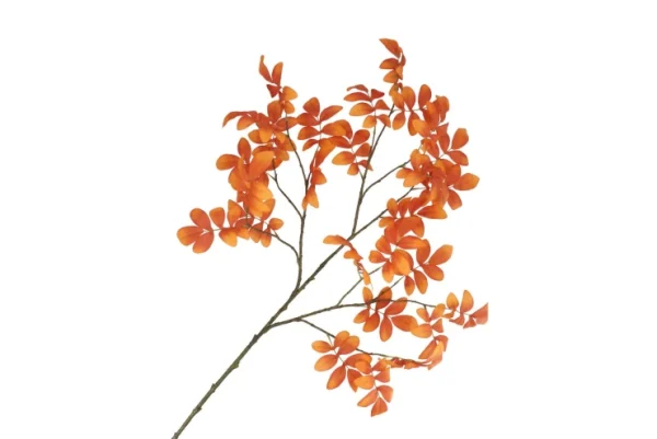 Zijden Bladtak Rowan Oranje125 cm