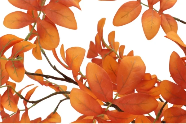 Zijden Bladtak Rowan Oranje125 cm - Afbeelding 2