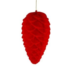 Dennenappel hanger rood M
