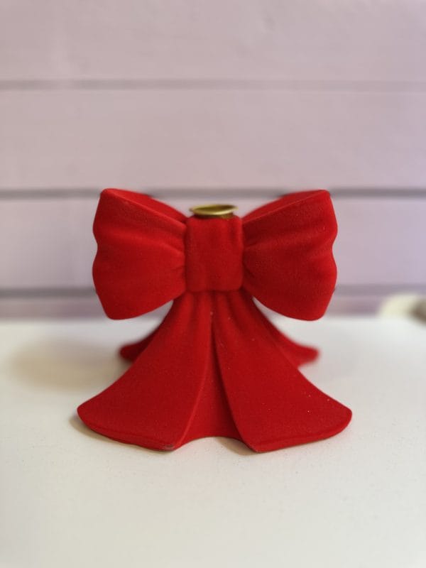 Strik Kandelaar Rood Velours
