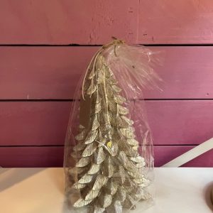 Kerstboomkaars goud groot