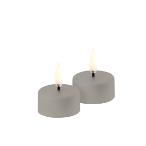 Uyuni oplaadbare waxinelichtjes sandstone 2pcs